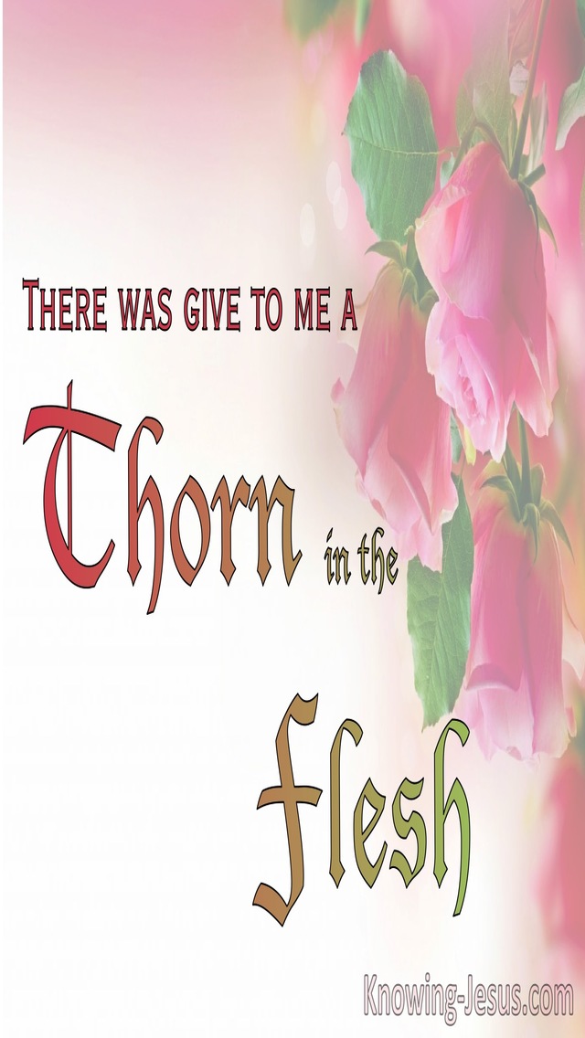 2 Corinthians 12:7 A Thorn In The Flesh (white)